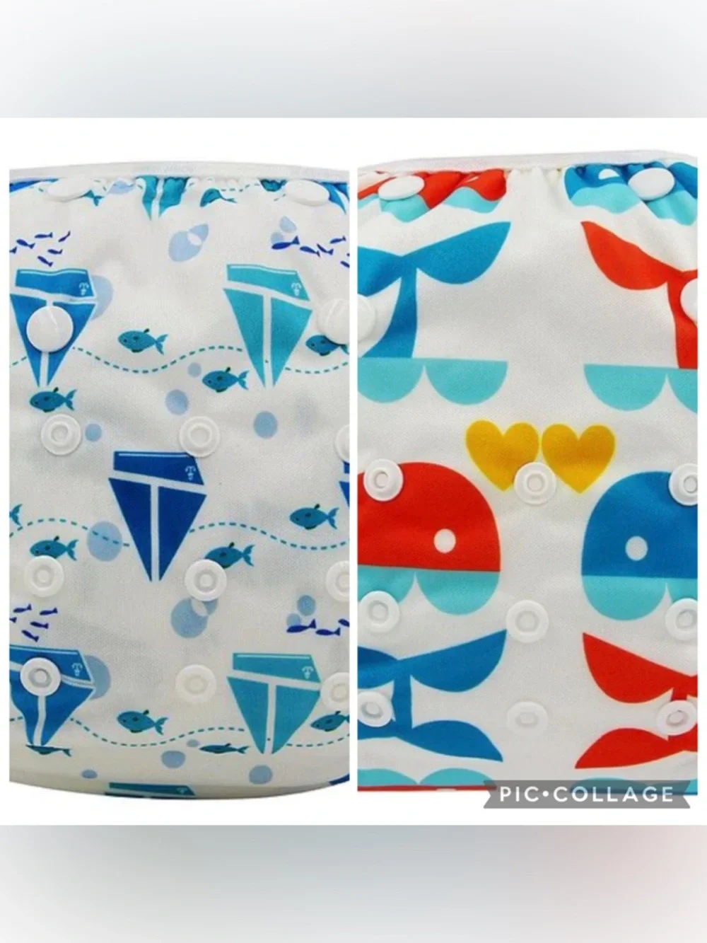 Genio Baby Swim Diaper Waterproof Adjustable Set of 2 Like new
